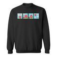 Mr Men Mr Strong Mr Small Retro Comic Book Sweatshirt