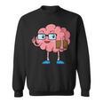 Nerd Brain With Book And Glasses Sweatshirt