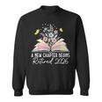A New Chapter Begins Book Floral Bloom Sweatshirt