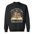 New Chapter Begins Retired 2026 Watercolor Floral Book Women Sweatshirt