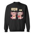 How Many Nights Reading Axolotl Book Lover Cat Reader Sweatshirt