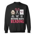 Nothing Beats Reading Rock Paper Scissors Book Lover Library Sweatshirt