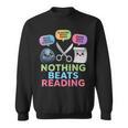 Nothing Beats Reading Rock Paper Scissors Game Book Lover Sweatshirt