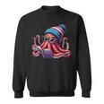 Octopus Reading Book Kraken Book Lover Sweatshirt