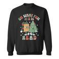 Oh What Fun It Is To Read Christmas Tree Book Lover Groovy Sweatshirt