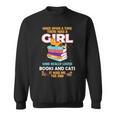 Once Upon A Time There Was A Girl Who Loves Books And Cats Sweatshirt Once Upon A Time There Was A Girl Who Loves Books And Cats Sweatshirt