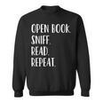 Open Book Sniff Read Repeat T-Shirt Sweatshirt Open Book Sniff Read Repeat T-Shirt Sweatshirt