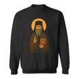 Orthodox Icon Of Seraphim Rose Holding The Holy Book Sweatshirt