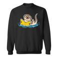 Otter Reading Bookaholics Sea Otter And Book Lover Sweatshirt