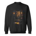 Owl Library Books Wisdom Reading Vintage Scholar Sweatshirt