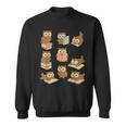 Owls Reading Books Owl Bird Lover Sweatshirt