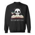 Panda Bear Books Reading Library Saying Sweatshirt