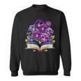 Pansies Flowers Book Pansy Floral Sweatshirt