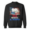 Patriotic Book Reader 4th Of July Bookworm American Flag For Women Kids Men Sweatshirt