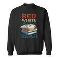 Patriotic Red & Read 4th Of July Book Lover Librarian Sweatshirt