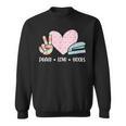 Peace Love Books Reading Sweatshirt
