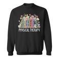 Physical Therapy Floral Book Easter PT Physical Therapist Sweatshirt Physical Therapy Floral Book Easter PT Physical Therapist Sweatshirt