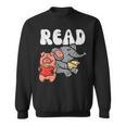 Pig Elephant Reading Cute Book Lover Bookworm Boys Girls Kid Sweatshirt Pig Elephant Reading Cute Book Lover Bookworm Boys Girls Kid Sweatshirt