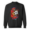 Pow Goal Comic Book Pop Art Brick Wall Smash Soccer Sweatshirt