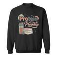 Protein And Proverbs Protein Workout Book Lover Gym Sweatshirt