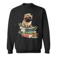 Pug Dog Reading Book Coffee Read Books Be Kind Stay Weird Sweatshirt Pug Dog Reading Book Coffee Read Books Be Kind Stay Weird Sweatshirt