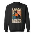 I Read Banned Books Cat Reader Bookworm Sweatshirt