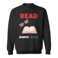 Read Blue Patriotic Book Lover Girls Independence Sweatshirt