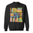 Read More Books Colorful Watercolor Reader Sweatshirt