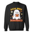 Read More Books With Ghost For Halloween Teacher Costume Sweatshirt Read More Books With Ghost For Halloween Teacher Costume Sweatshirt