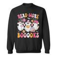 Read More Books Ghosts Reading Book Teacher Halloween Sweatshirt