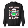Read Books Be Happy Panda Literacy Reading Teacher Sweatshirt Read Books Be Happy Panda Literacy Reading Teacher Sweatshirt