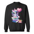 Read Books Be Kind Stay Weird Cute Unicorn Reading Librarian Sweatshirt Read Books Be Kind Stay Weird Cute Unicorn Reading Librarian Sweatshirt