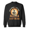 Read Books Be Kind Stay Weird Skeleton Reading Goth Bookish Sweatshirt Read Books Be Kind Stay Weird Skeleton Reading Goth Bookish Sweatshirt