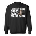 Read Books Pet My Maine Coon Bookworm Cat Lover For Men Women Kids Sweatshirt Read Books Pet My Maine Coon Bookworm Cat Lover For Men Women Kids Sweatshirt