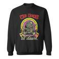 We Read At Dawn Frog Grimoire Book Sweatshirt