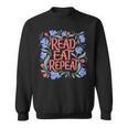 Read Eat Repeat Book Club Readers Book Lovers Sweatshirt Read Eat Repeat Book Club Readers Book Lovers Sweatshirt