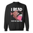 I Read Past My Bed Time Librarian Book Reading Anglerfish Sweatshirt