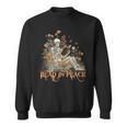 Read In Peace Skeleton Reading Book Halloween Bookish Sweatshirt