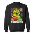 Readasaurus Reading Dinosaur Book Reader Bookworm Sweatshirt
