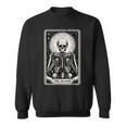 The Reader Tarot Card Books Skeleton Reading Book Sweatshirt The Reader Tarot Card Books Skeleton Reading Book Sweatshirt