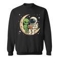 Reading Astronaut & Alien Reading Bookworm Reader Sweatshirt