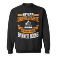 Reading Banned Books Old Man Saying Reader Book Bans Men Sweatshirt