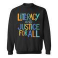 Reading Book Club Literacy And Justice For All Librarian Sweatshirt Reading Book Club Literacy And Justice For All Librarian Sweatshirt