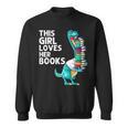 Reading Books For Girl Kids Bookworm Story Reader Sweatshirt