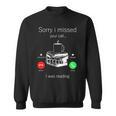 Reading Bookworm Book Lovers Literary Bibliophile Dad Mom Sweatshirt