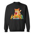 Reading For Men Women Books Cat Reading Lover Sweatshirt