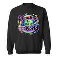 Reading Is Out Of This World Space Books Lover Kid Boy Sweatshirt