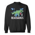 Readsaurus Reader Book Tyrannosaurus T-Rex Dinosaur Jurassic Sweatshirt Readsaurus Reader Book Tyrannosaurus T-Rex Dinosaur Jurassic Sweatshirt