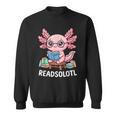 Readsolotl Axolotl Read Books Reading Book Lover Kids Sweatshirt