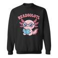 Readsolotl Axolotl Reading Book Bookworm Bookish Girls Kids Sweatshirt